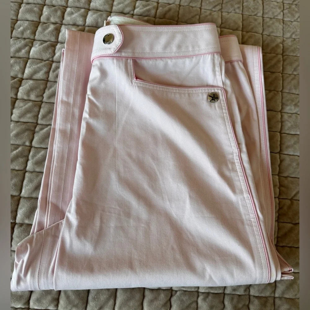 Tory Burch Blush Pink High‎ Rise Tailored Pants Size 4 Preppy Country Club